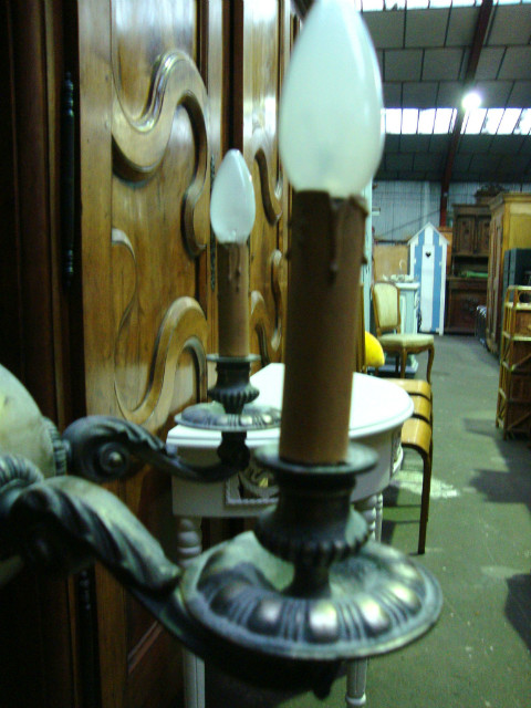 5 lights Regency style bronze chandelier