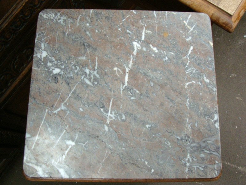 Art deco bedside cabinet with marble top