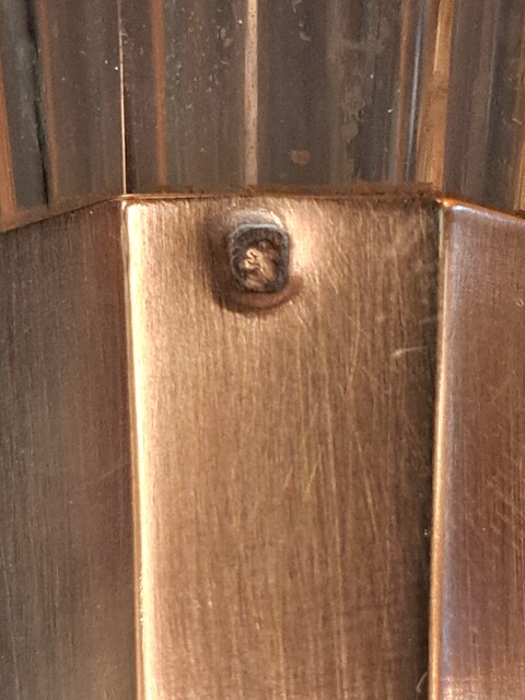 Art Deco carafe in solid silver and period crystal