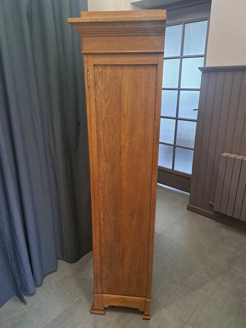 Art Deco period notary filing cabinet in solid light oak