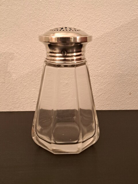 Art Deco sterling silver and crystal sprinkler