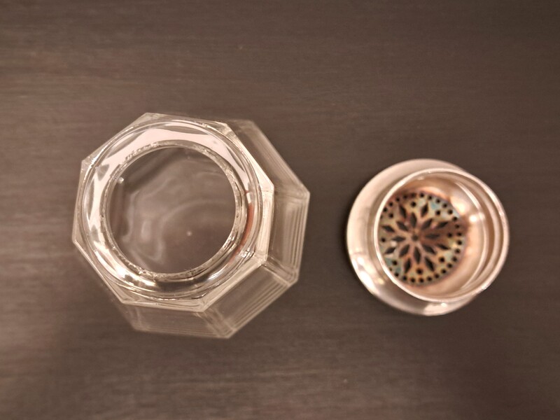 Art Deco sterling silver and crystal sprinkler