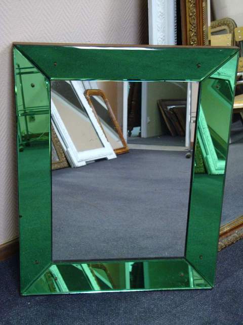 Bicolor art déco mirror