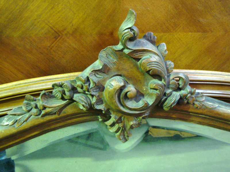 Big Louis XV style walnut mirror