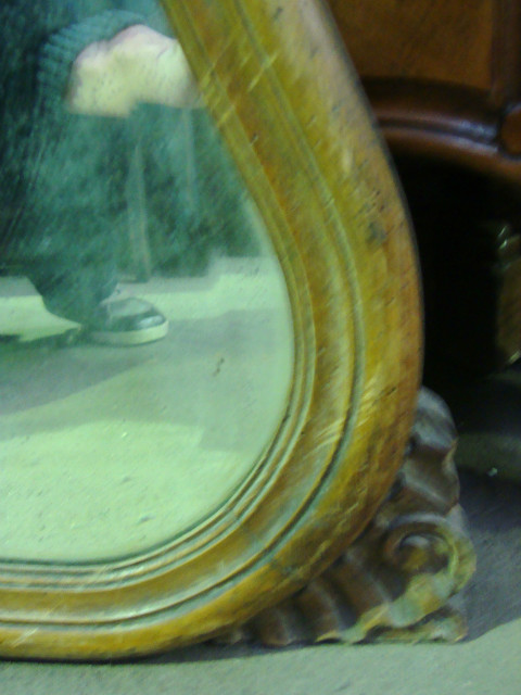 Big Louis XV style walnut mirror