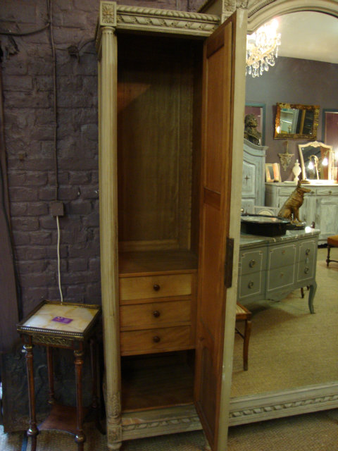 Big Louis XVI style 3 mirror/doors wardrobe