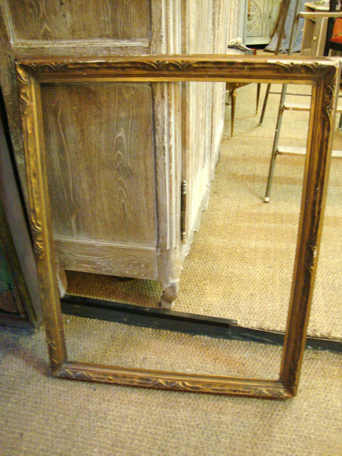 Big sculpted wood frame