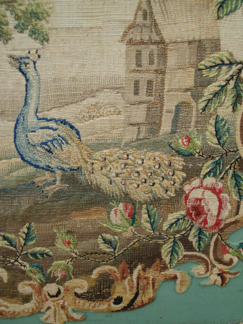 Black wood fire break tapistery screen