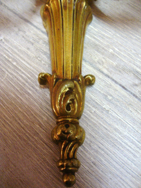 Bronze 2 lights Louis XVI style wall light