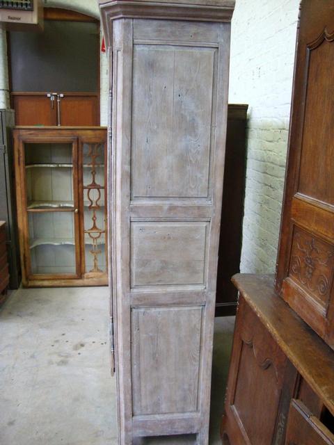 Cherry wood and oak armoire
