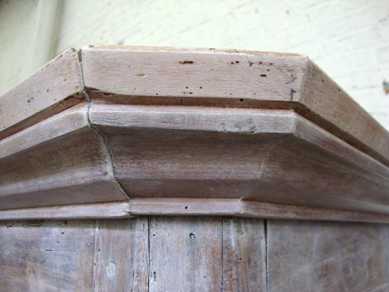 Cherry wood and oak armoire