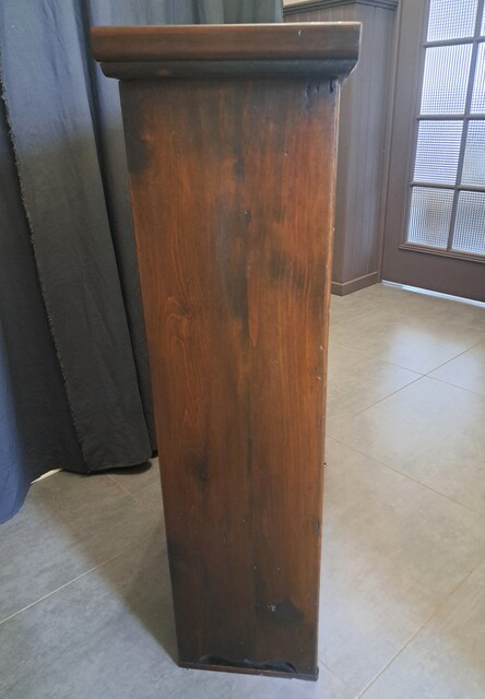 Chinese apothecary cabinet in exotic wood and gilt brass