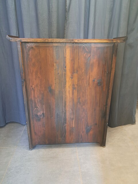Chinese apothecary cabinet in exotic wood and gilt brass