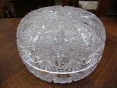 Cut crystal bowl
