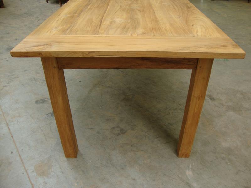 Elm long table with 2 drawers