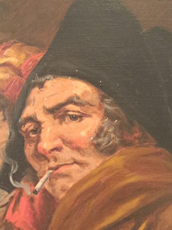 Framed oil on canvas, signed after R. Arregui, 