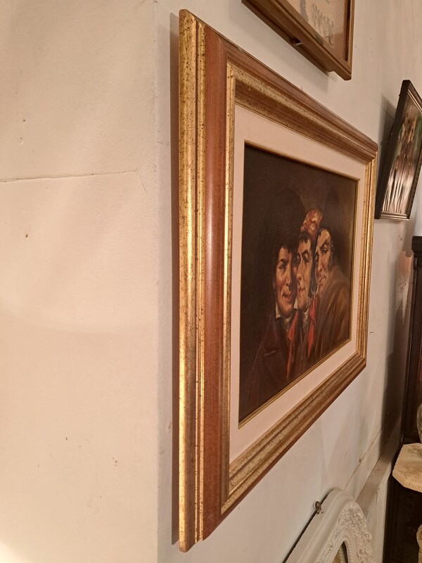 Framed oil on canvas, signed after R. Arregui, 