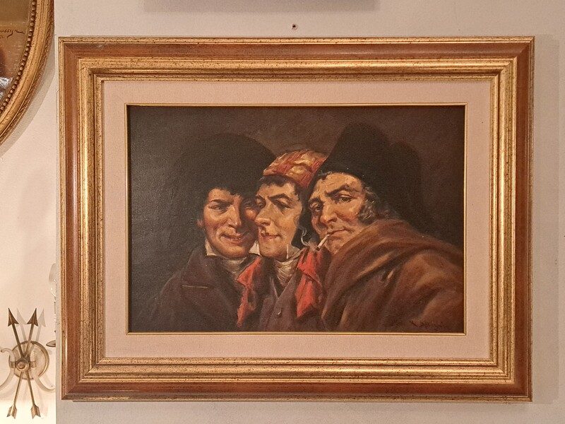 Framed oil on canvas, signed after R. Arregui, 