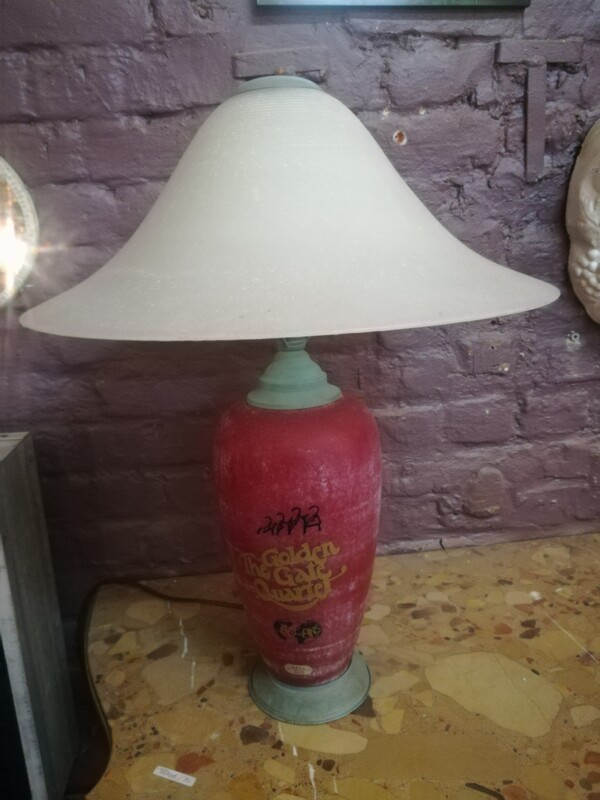 Hand made pink and white quartz Krea lamp