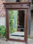 Henri II style oak mirror