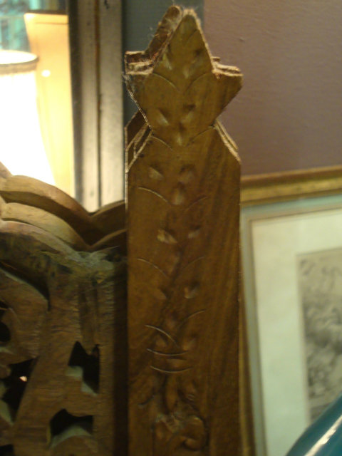 Indochina sculpted wood folding screen