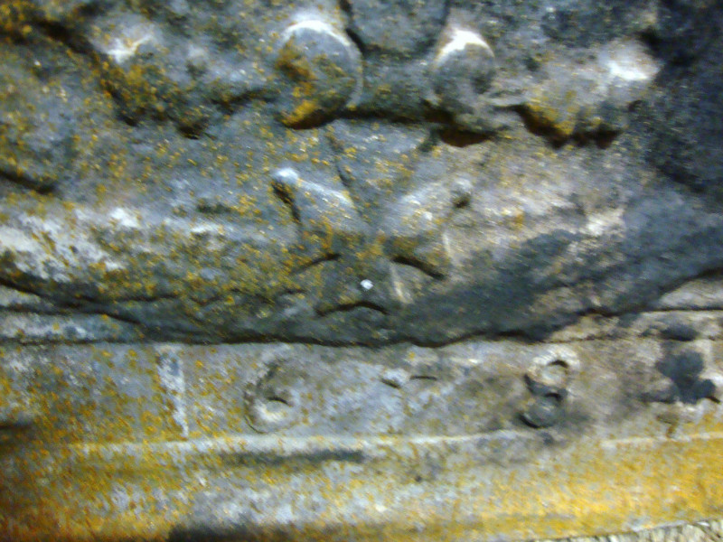 Iron wrought fire place plate