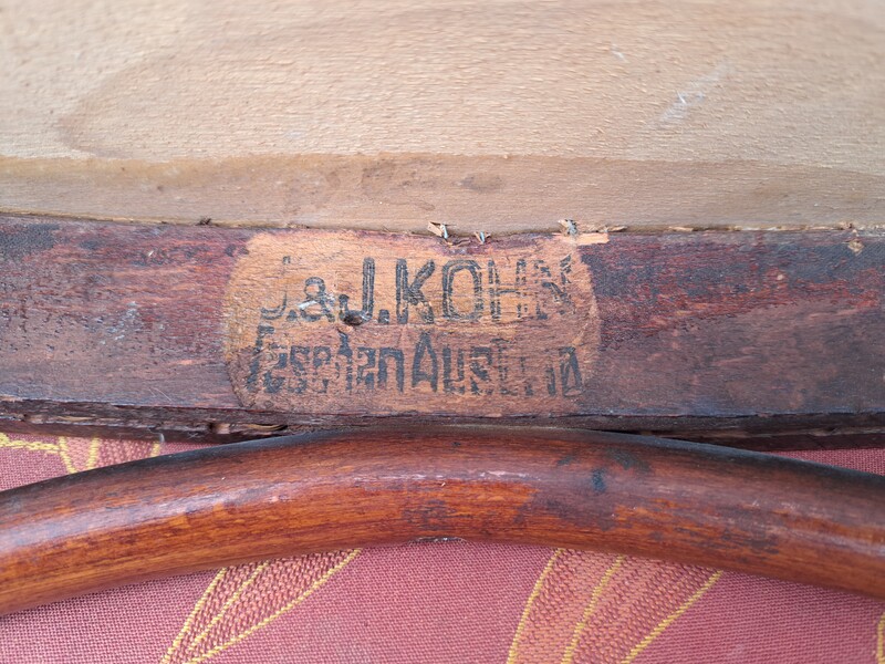 Jacob and Josef Kohn Art Nouveau period bentwood living room