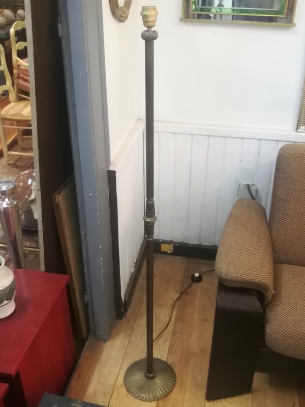 Gilded bronze floor lamp