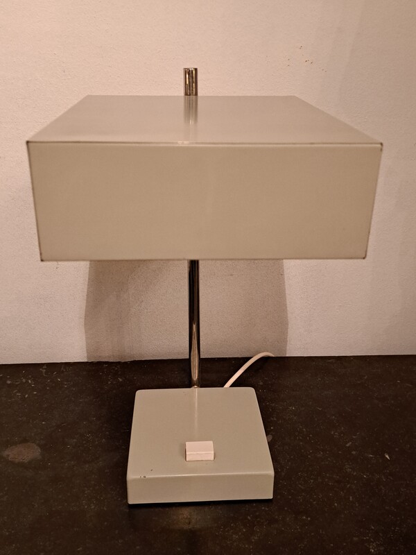 Grey metal and chrome Kaiser Leuchten desk lamp