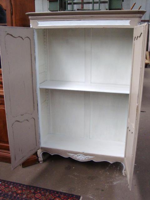 Louis XV style oak painted wardrobe