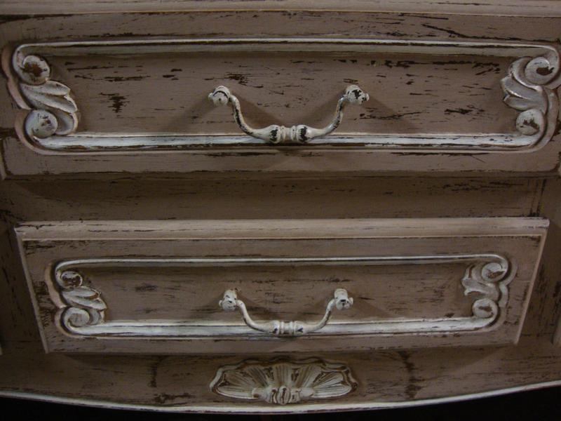 Louis XV style painted oak bookcase