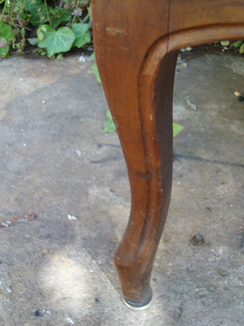 Louis XV style walnut armchair