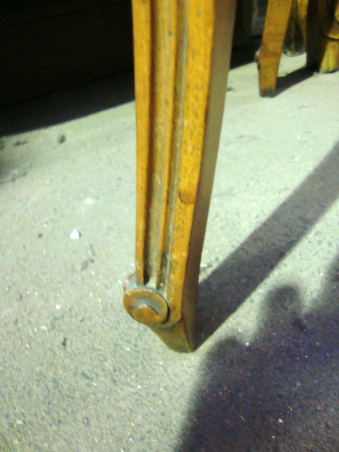 Louis XV style walnut veneer bedside cabinet