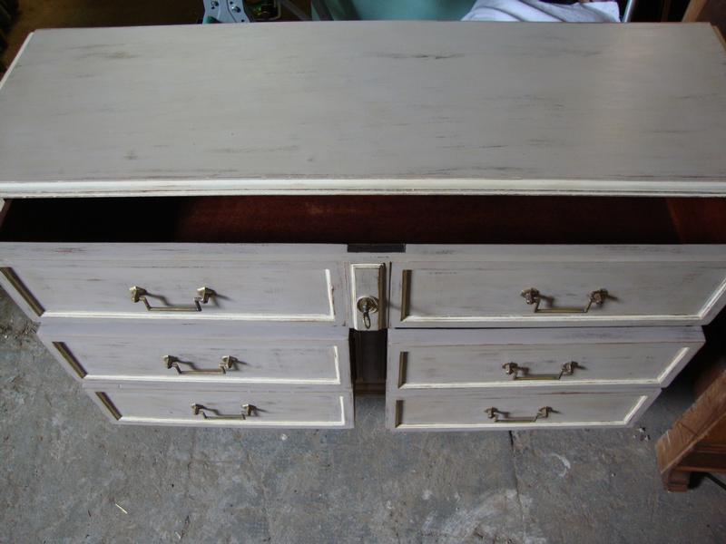 Louis XVI style painted chest