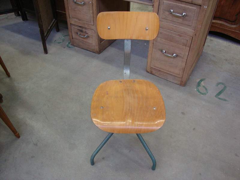 Metal and wood chair