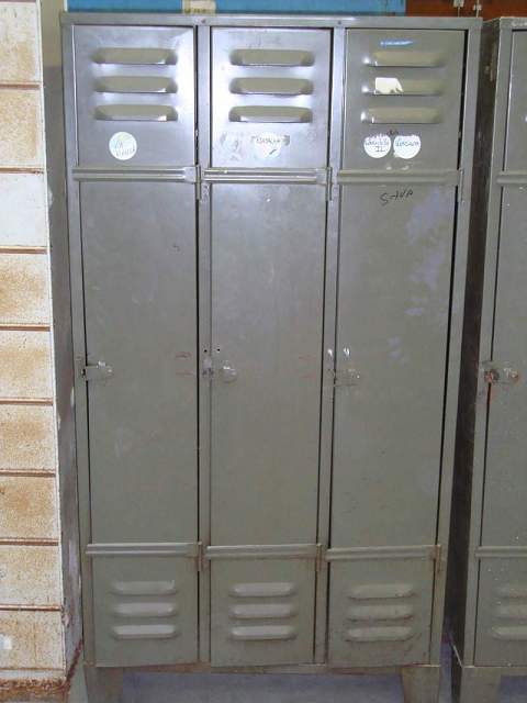 Metal grey Cloack room 