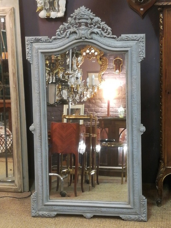 Napoléon III patinated plaster mirror