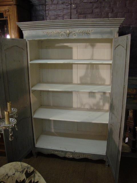 Oak Louis XV style painted wardrobe
