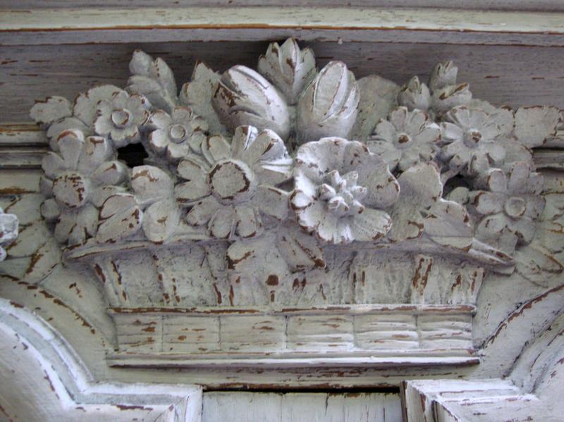 Oak mariage armoire painted