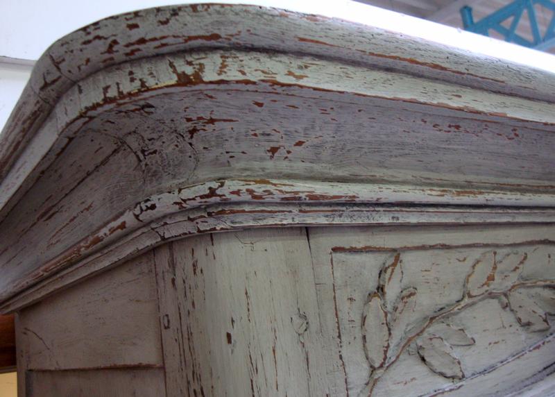 Oak mariage armoire painted