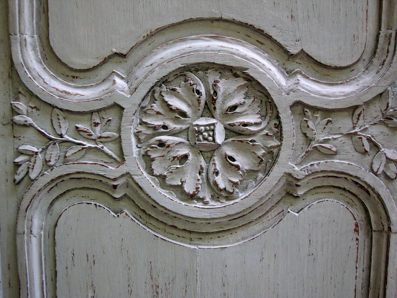 Oak mariage armoire painted