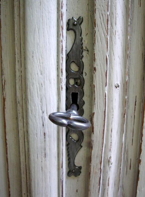 Oak mariage armoire painted