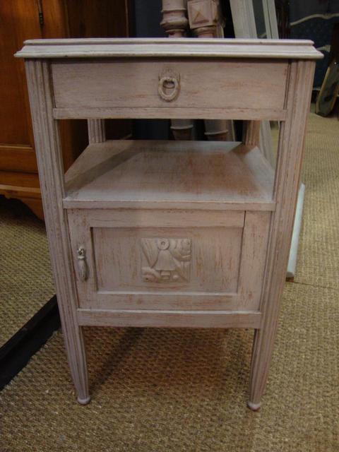 Painted Art deco bedside cabinet 