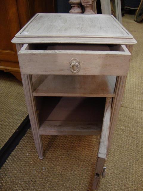 Painted Art deco bedside cabinet 