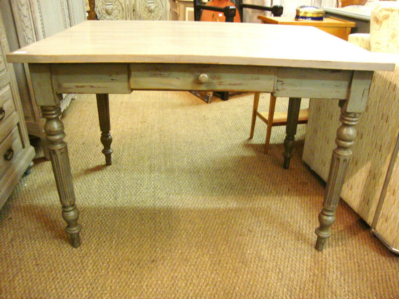 Painted farm oak table