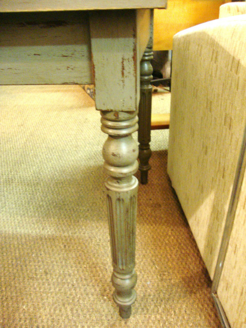 Painted farm oak table