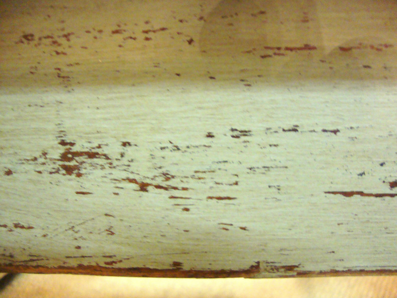 Painted farm oak table