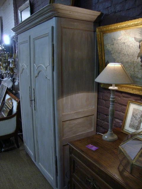 Painted Oak wardrobe from Boulogne