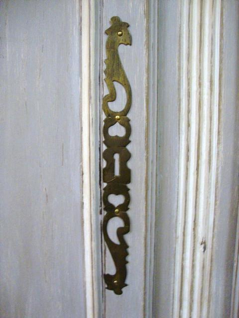 Painted Oak wardrobe from Boulogne