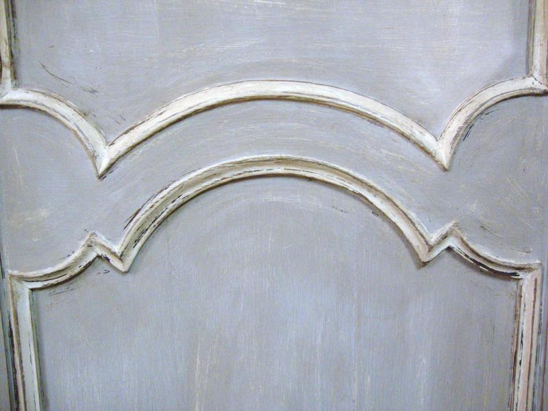 Painted Oak wardrobe from Boulogne